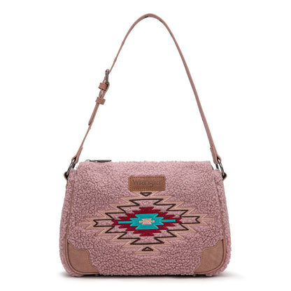 Wrangler Sherpa Aztec Sherpa Hobo/Shoulder Bag - WG263-2022