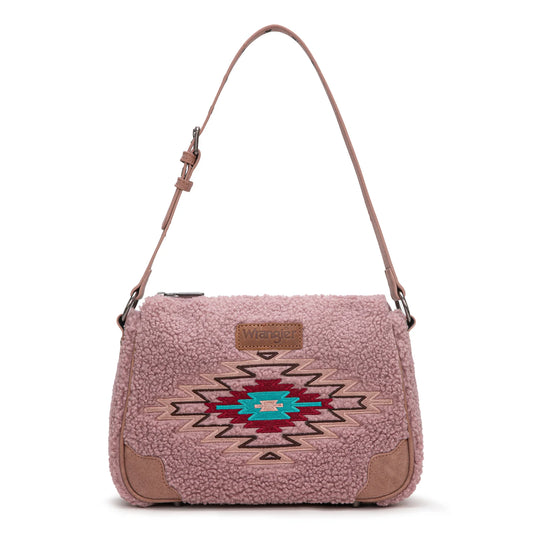 Wrangler Sherpa Aztec Sherpa Hobo/Shoulder Bag - WG263-2022