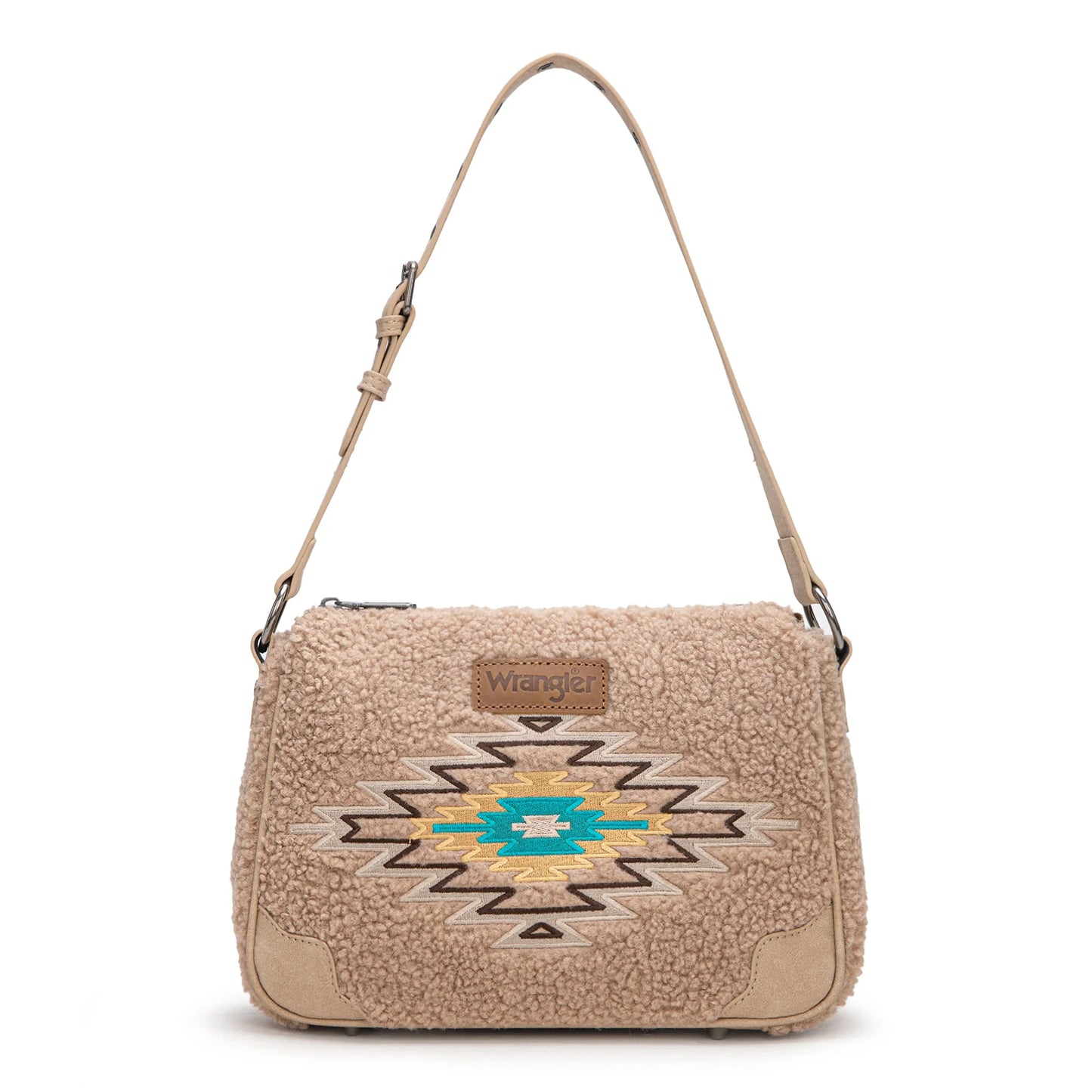 Wrangler Sherpa Aztec Sherpa Hobo/Shoulder Bag - WG263-2022