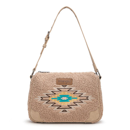 Wrangler Sherpa Aztec Sherpa Hobo/Shoulder Bag - WG263-2022