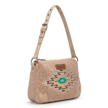 Wrangler Sherpa Aztec Sherpa Hobo/Shoulder Bag - WG263-2022