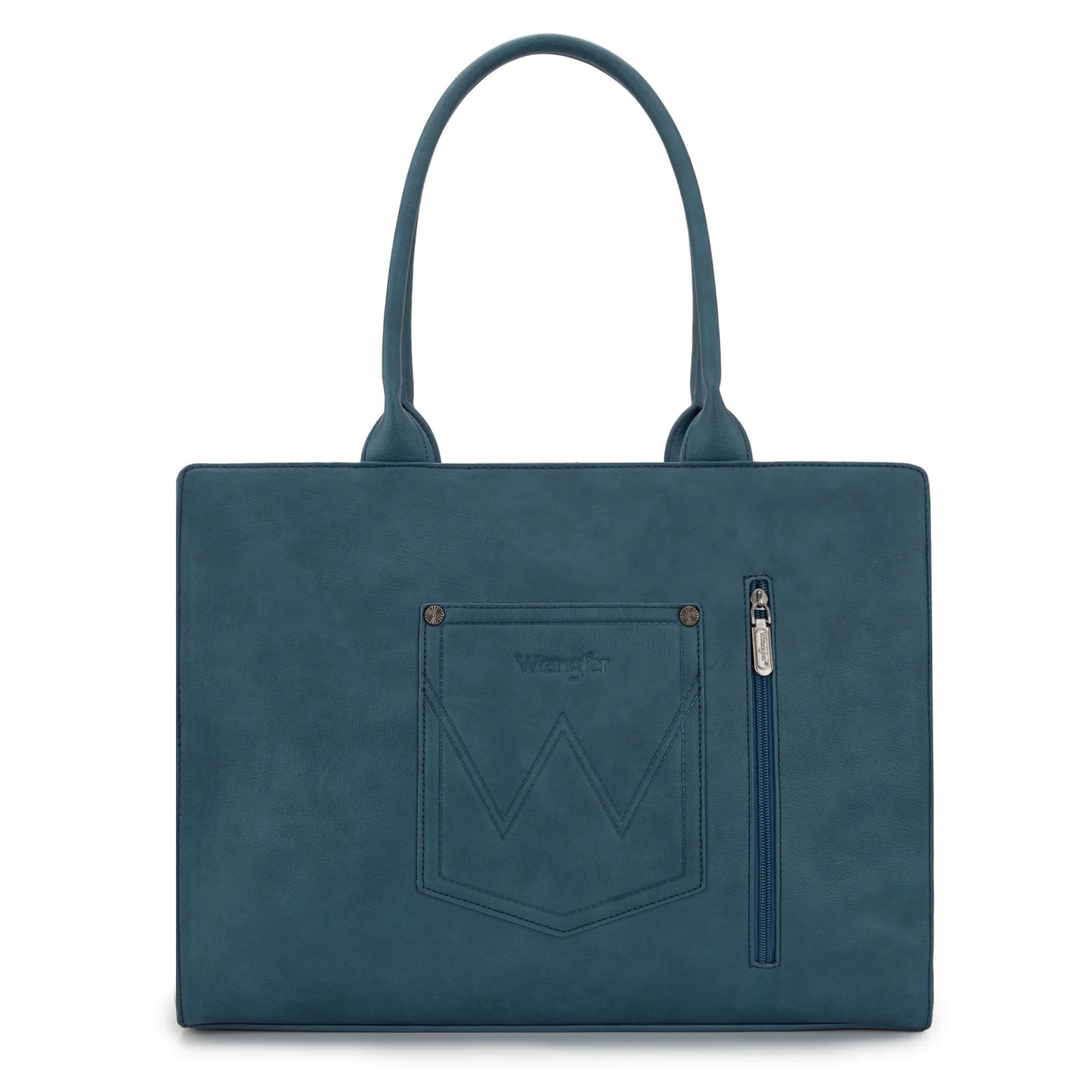 Wrangler Horseshoe Cutout Carry-All Large Tote Bag - Jean - WG292-8110JN