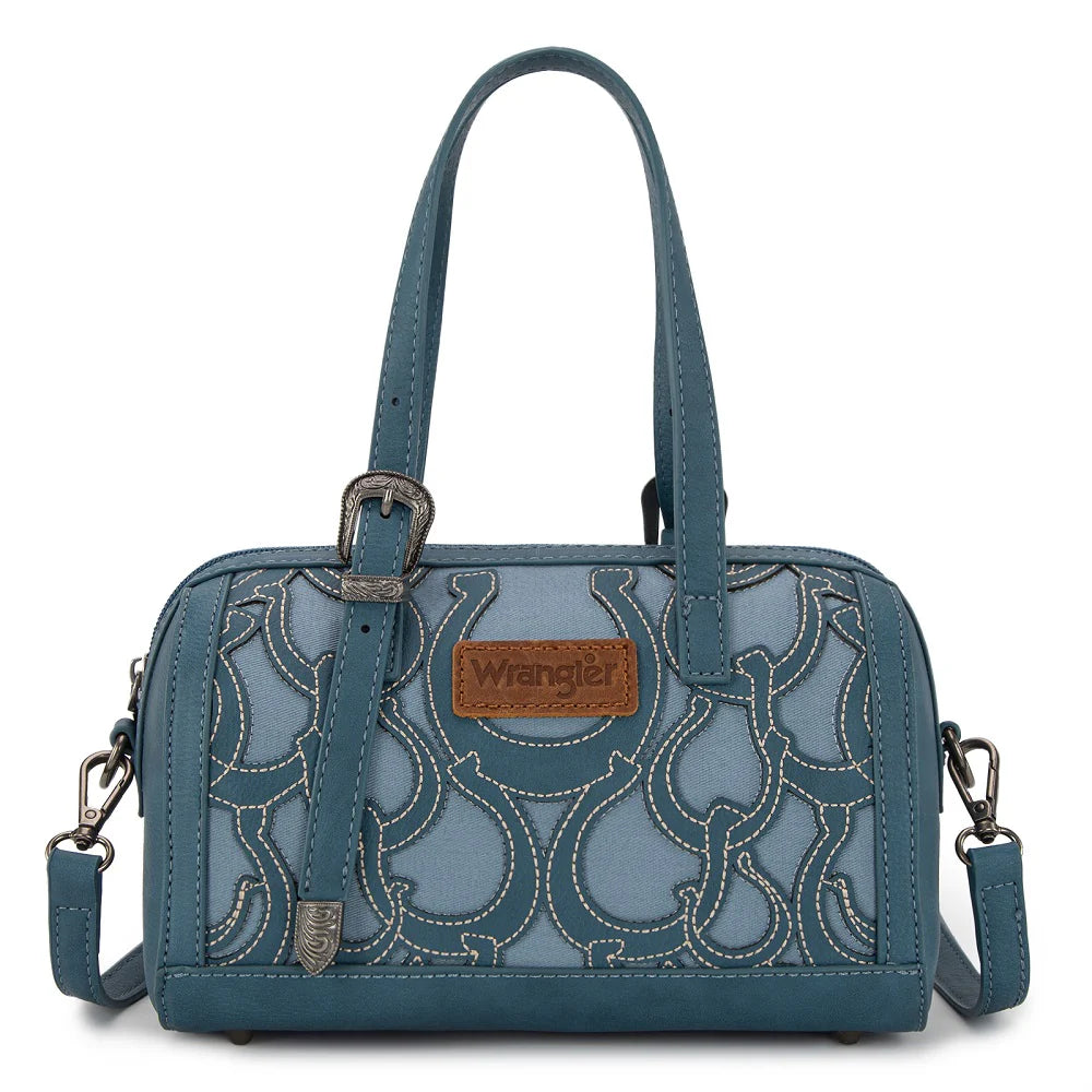 Wrangler Horseshoe Cutout Mini Boston Crossbody Bag - Jean - WG292-9012JN