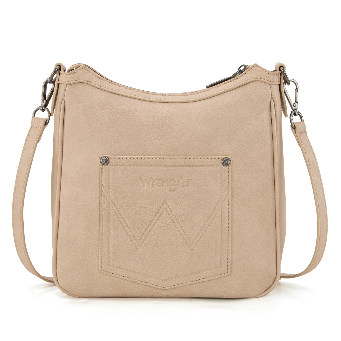Wrangler Sherpa Aztec Canvas Crossbody - Tan - WG313-2003TN