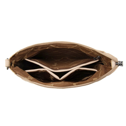 Wrangler Sherpa Aztec Canvas Crossbody - Tan - WG313-2003TN