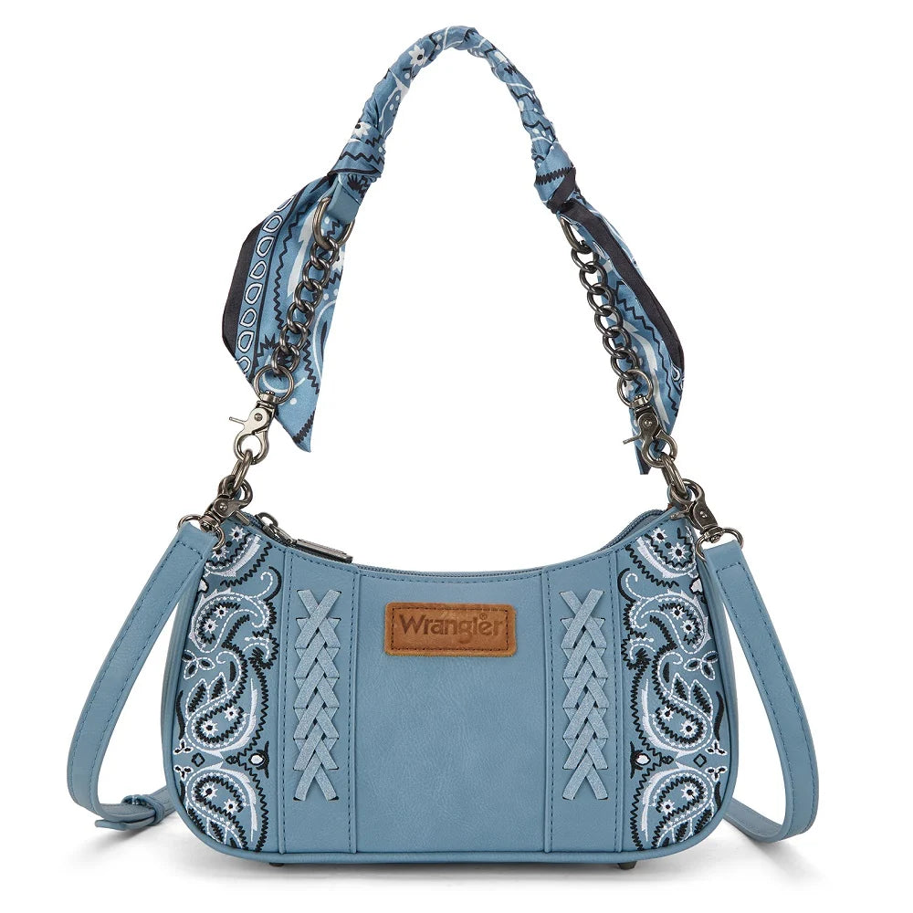 Wrangler Braided Paisley Bandana Shoulder Bag - WG331-818