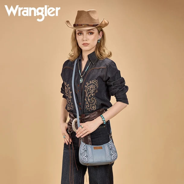 Wrangler Braided Paisley Bandana Shoulder Bag - WG331-818