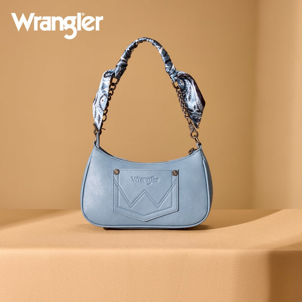 Wrangler Braided Paisley Bandana Shoulder Bag - WG331-818