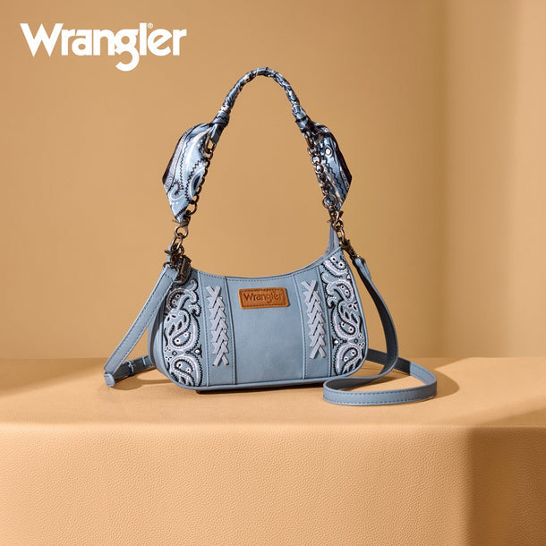 Wrangler Braided Paisley Bandana Shoulder Bag - WG331-818