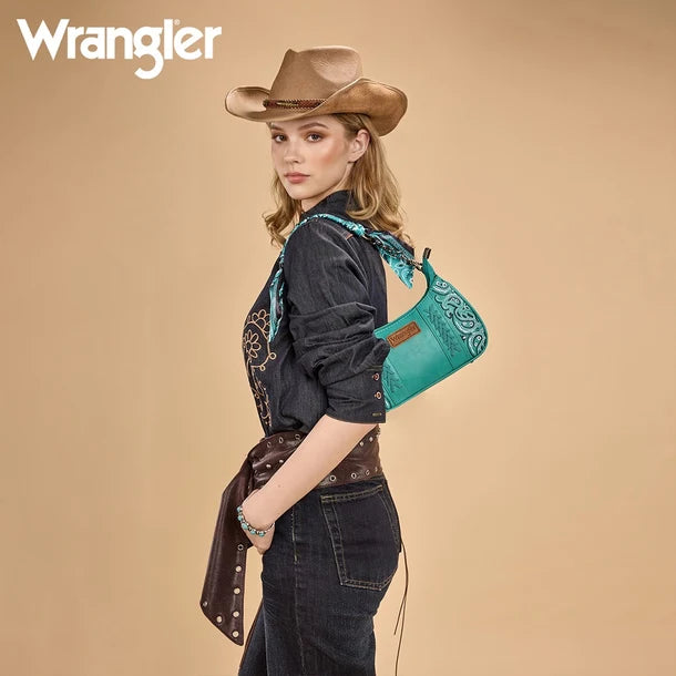 Wrangler Braided Paisley Bandana Shoulder Bag - WG331-818