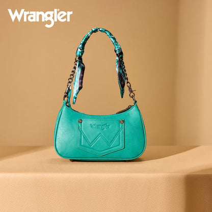 Wrangler Braided Paisley Bandana Shoulder Bag - WG331-818
