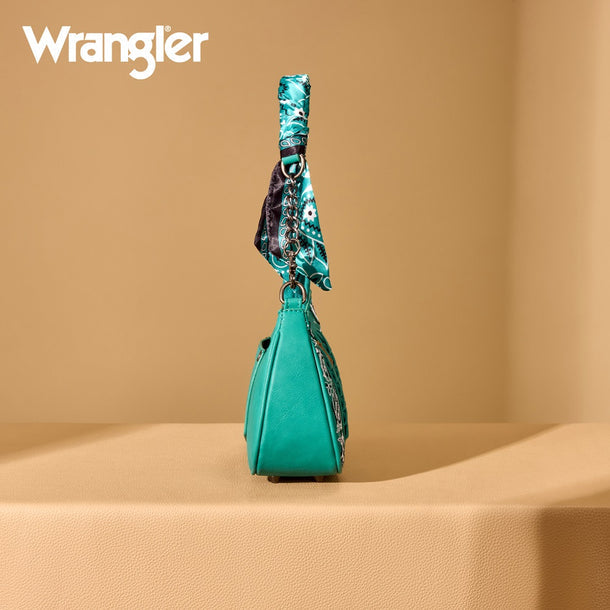 Wrangler Braided Paisley Bandana Shoulder Bag - WG331-818