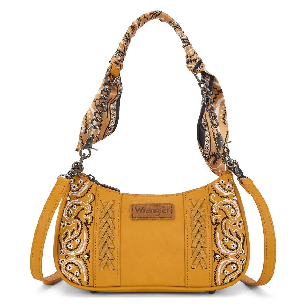 Wrangler Braided Paisley Bandana Shoulder Bag - WG331-818