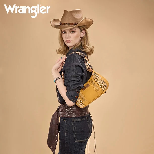 Wrangler Braided Paisley Bandana Shoulder Bag - WG331-818