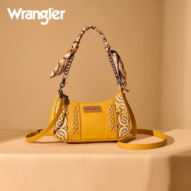 Wrangler Braided Paisley Bandana Shoulder Bag - WG331-818