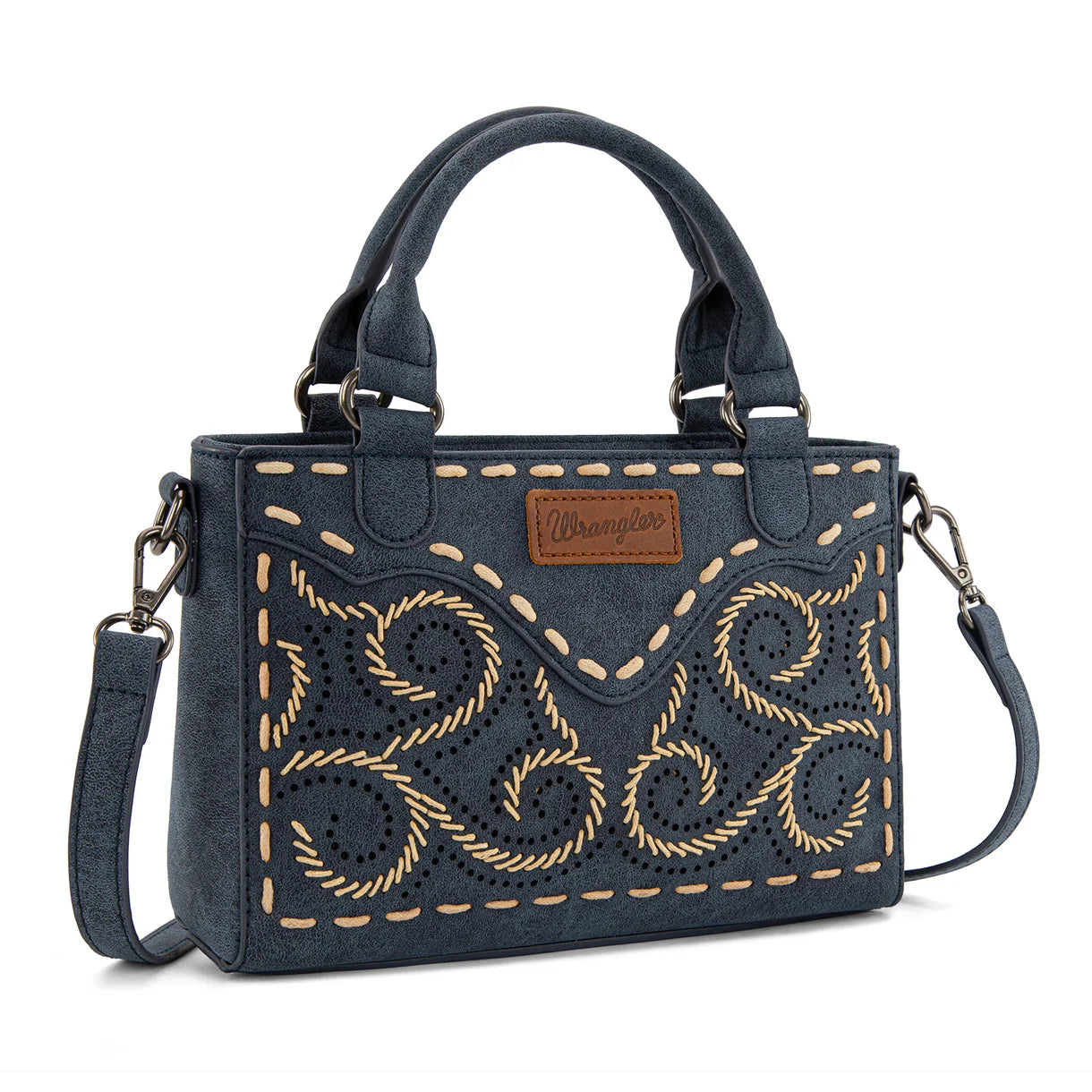 Wrangler Embroidered Swirl Mini Satchel/ Crossbody - WG337-2003