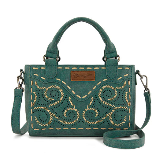 Wrangler Embroidered Swirl Mini Satchel/ Crossbody - WG337-2003