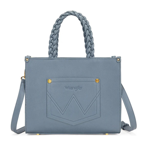 Wrangler Floral Print Braided Tote Bag - WG438-8120