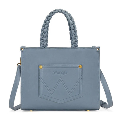 Wrangler Floral Print Braided Tote Bag - WG438-8120
