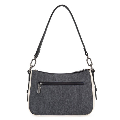 Wrangler Western Chevron Contrast Stitch Satchel Bag - Dark Jean - WG456-8185DJN