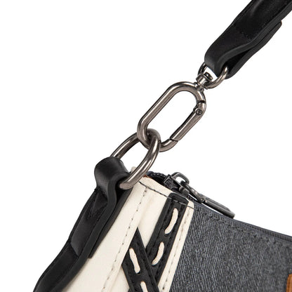 Wrangler Western Chevron Contrast Stitch Satchel Bag - Dark Jean - WG456-8185DJN