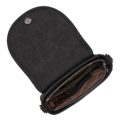 Wrangler Sherpa Saddle Bag Crossbody - Black - WG160-6010BK