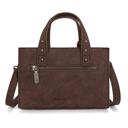 Wrangler Western Tooled Tote Crossbody - Coffee - WG160-60102CF