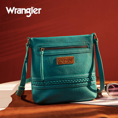 Wrangler Braided Concealed Carry Crossbody - Turquoise - WG97G-9360
