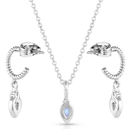 Petite Charm Opal Jewelry Set