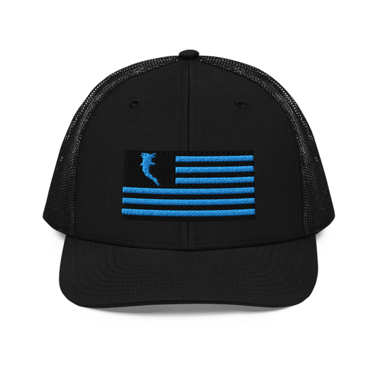 Flag Embroidered Car. Blue (Snapback)