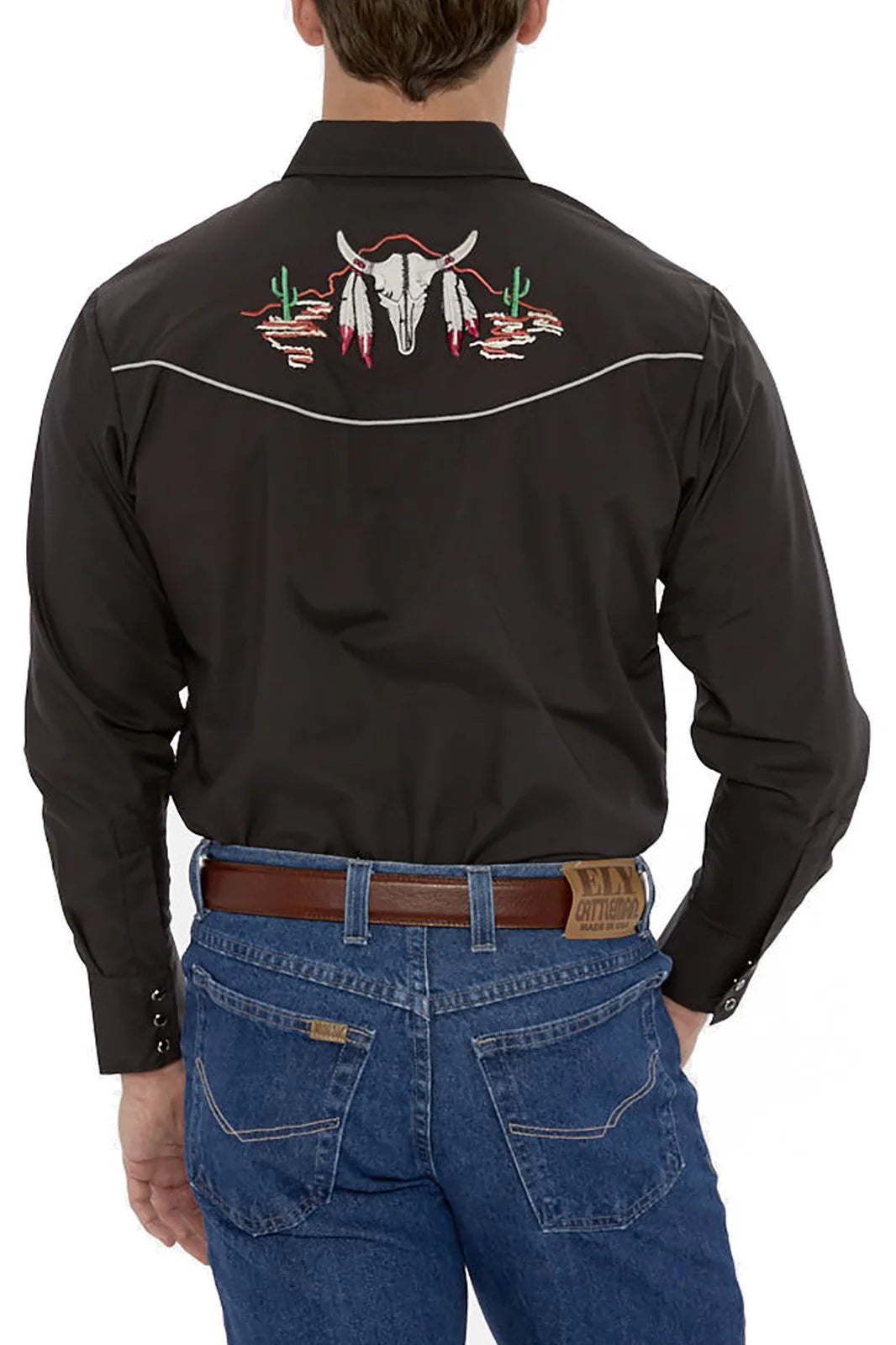 Long Sleeve Skull Embroidered