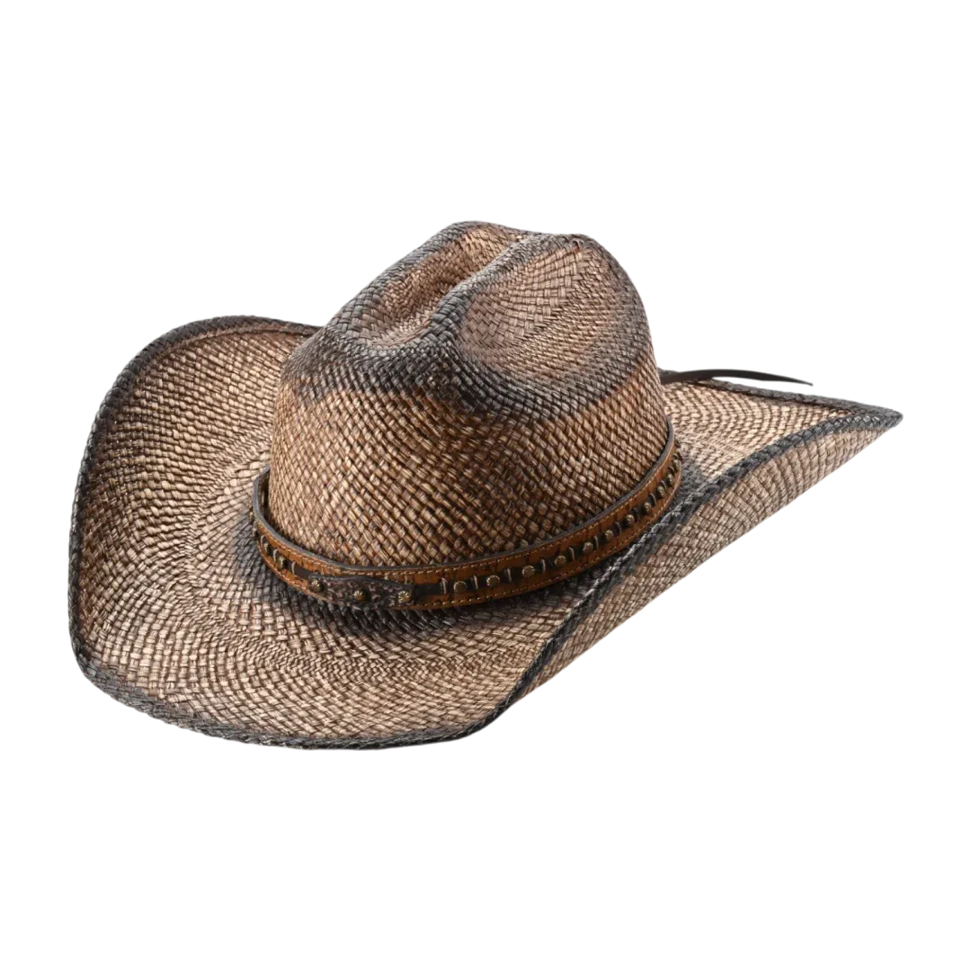 Lucky Horze Cowpuncher Straw Hat - Brown - 3025NT