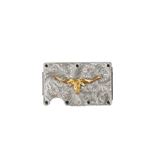 Men's Utility Wallet Gold Long Horn  Silver - D250008836