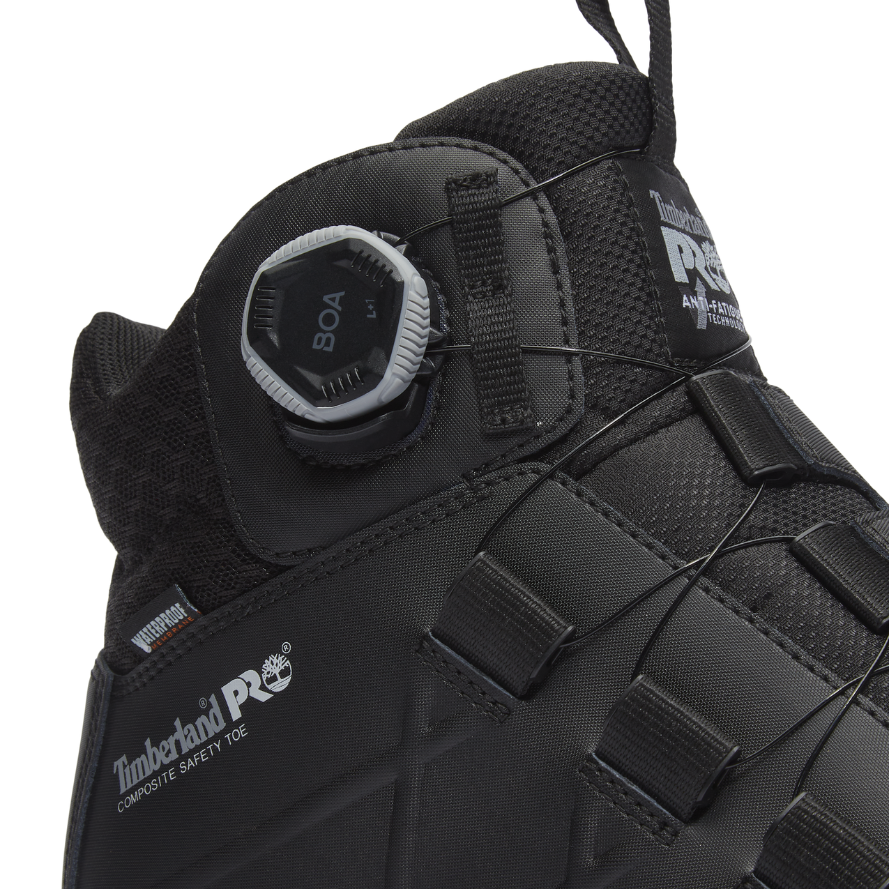 Men's Timberland PRO 6 IN MORPHIX BOA CT WP - BLACK - TB0A438GENR1