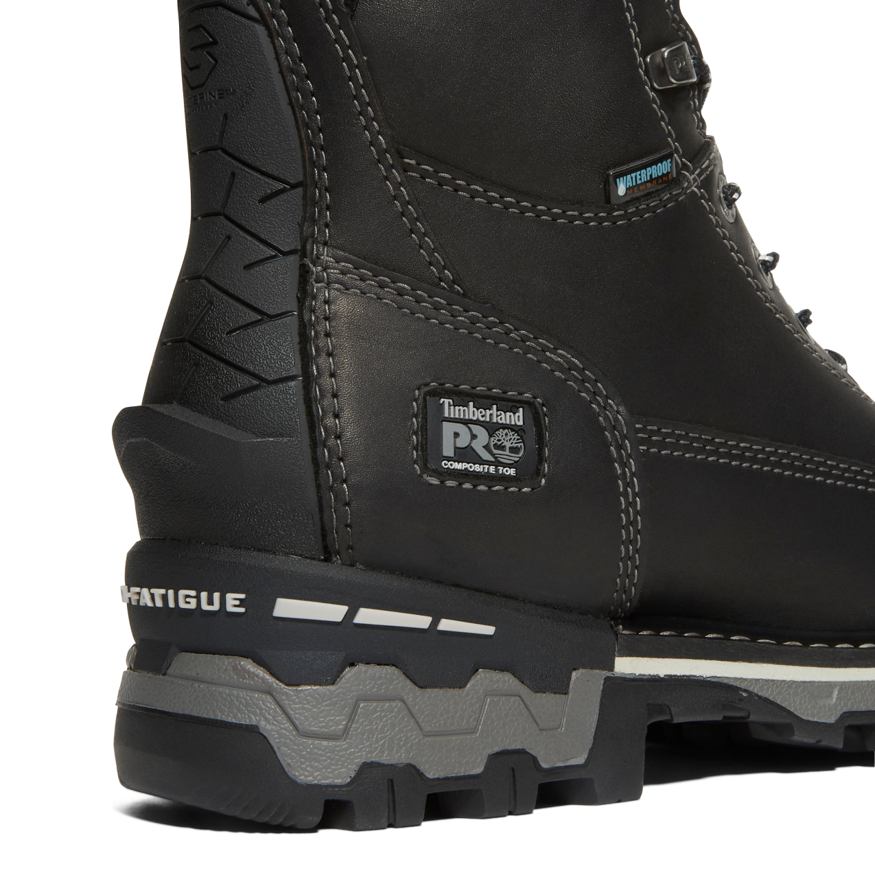 Women's Timberland PRO 8IN BOONDOCK CT WP FP INS 200G CSA - BLACK - TB0A5R7K0011