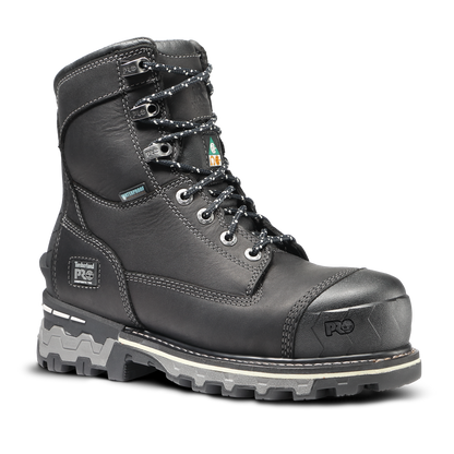 Women's Timberland PRO 8IN BOONDOCK CT WP FP INS 200G CSA - BLACK - TB0A5R7K0011