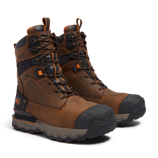 Men's Timberland PRO 8 IN BOONDOCK ULTRALIGHT CT WP INS 400G - BROWN - TB0A646FEM41