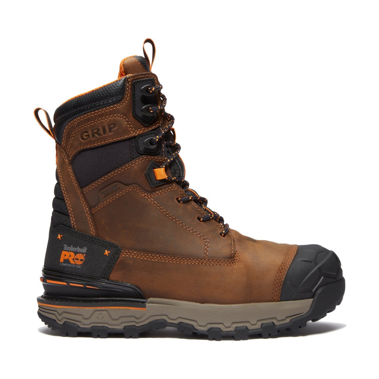 Men's Timberland PRO 8 IN BOONDOCK ULTRALIGHT CT WP INS 400G - BROWN - TB0A646FEM41