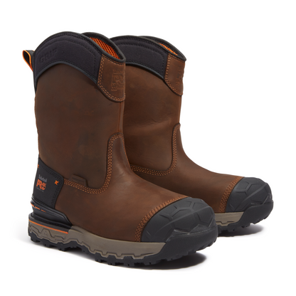Men's Timberland PRO BOONDOCK ULTRALIGHT PULL-ON CT WP - BROWN - TB0A6473EM41