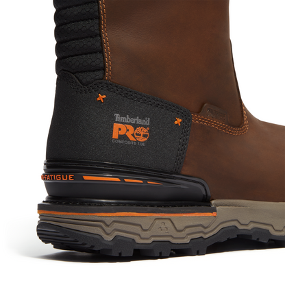 Men's Timberland PRO BOONDOCK ULTRALIGHT PULL-ON CT WP - BROWN - TB0A6473EM41