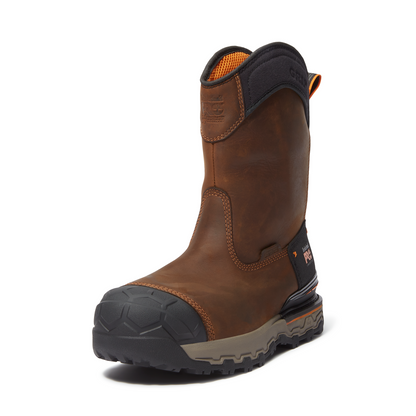 Men's Timberland PRO BOONDOCK ULTRALIGHT PULL-ON CT WP - BROWN - TB0A6473EM41