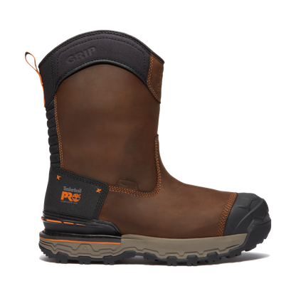 Men's Timberland PRO BOONDOCK ULTRALIGHT PULL-ON CT WP - BROWN - TB0A6473EM41