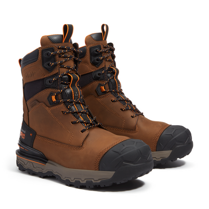 Men's Timberland PRO 8 IN BOONDOCK ULTRALIGHT CT WP - BROWN - TB0A648YEM81