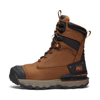 Men's Timberland PRO 8 IN BOONDOCK ULTRALIGHT CT WP - BROWN - TB0A648YEM81