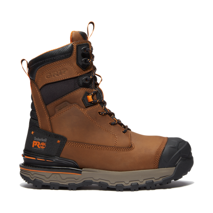 Men's Timberland PRO 8 IN BOONDOCK ULTRALIGHT CT WP - BROWN - TB0A648YEM81
