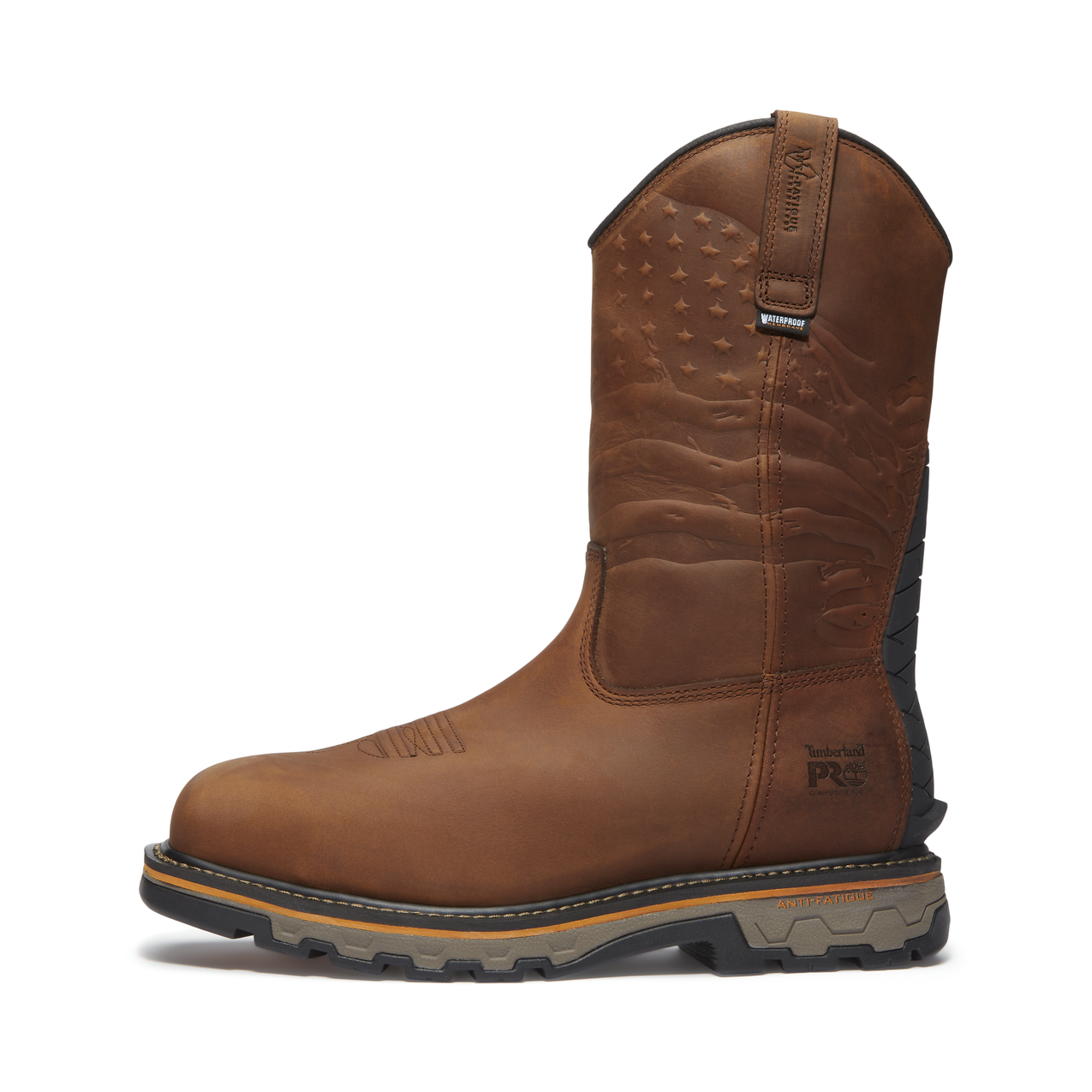 Men's Timberland PRO TRUE GRIT USA PULL-ON CT WP - BROWN - TB0A64CQEM41