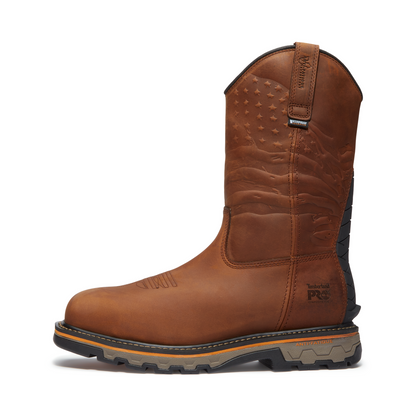 Men's Timberland PRO TRUE GRIT USA PULL-ON CT WP - BROWN - TB0A64CQEM41