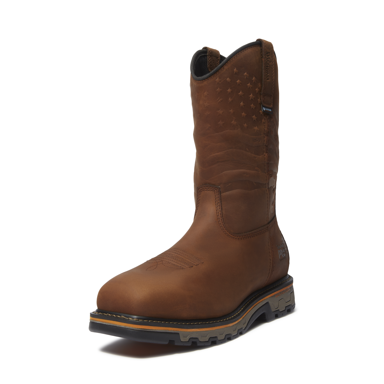 Men's Timberland PRO TRUE GRIT USA PULL-ON CT WP - BROWN - TB0A64CQEM41
