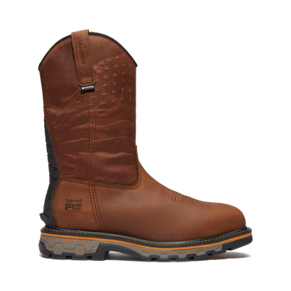 Men's Timberland PRO TRUE GRIT USA PULL-ON CT WP - BROWN - TB0A64CQEM41