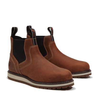 Men's Timberland PRO IRVINE CHELSEA SOFT TOE - BROWN - TB0A66BUEM41